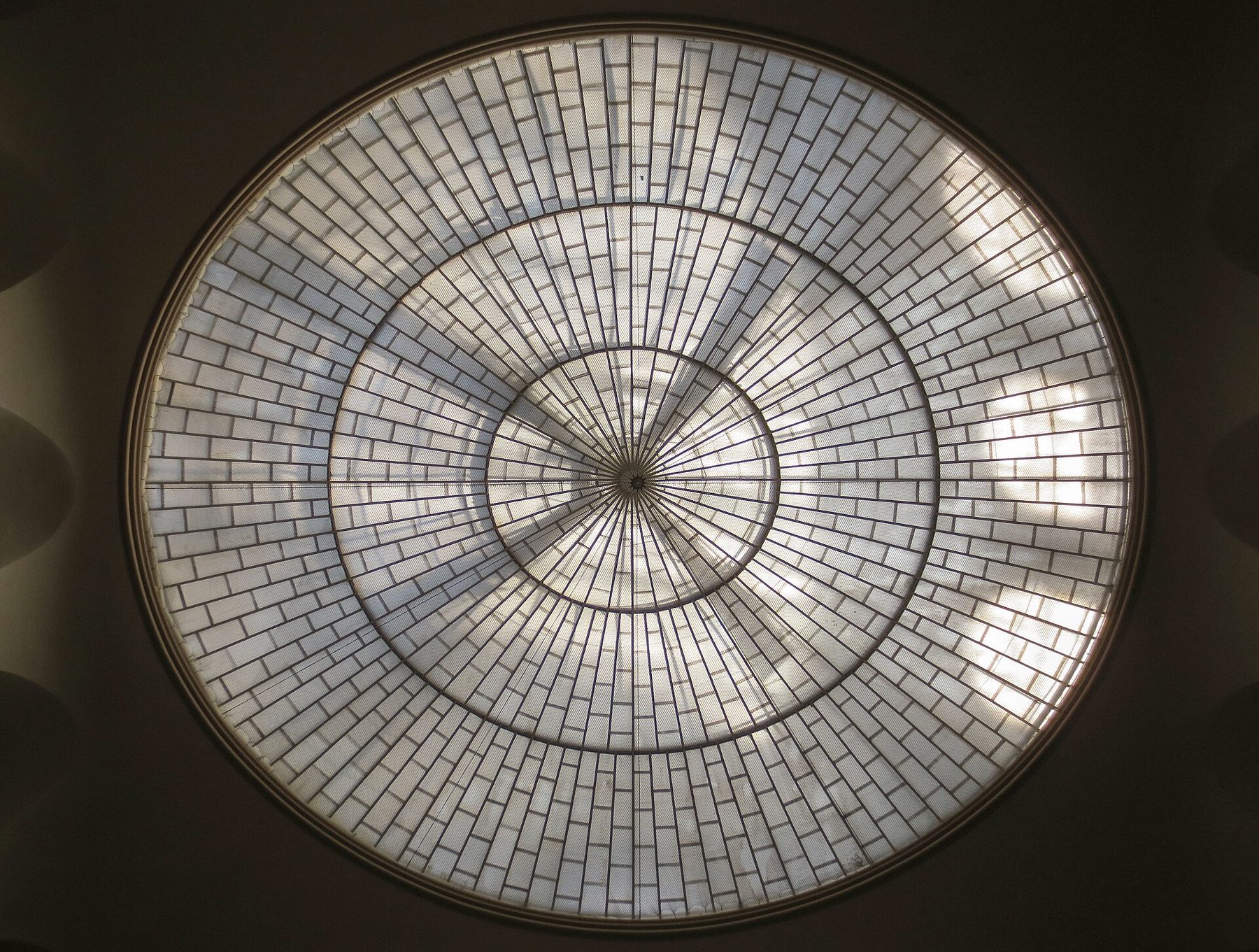 Glass dome inside the Munich Palace of Justice